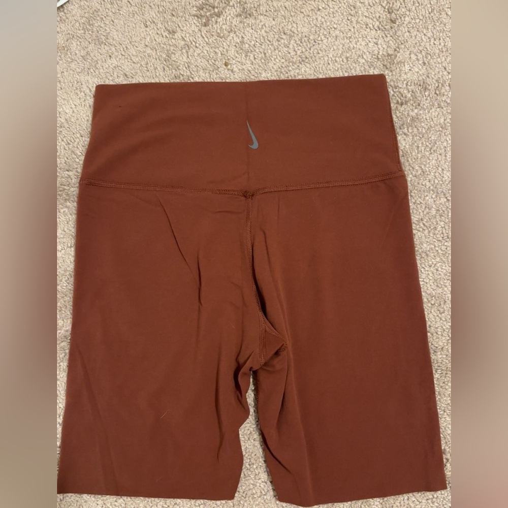 Brown Nike yoga shorts